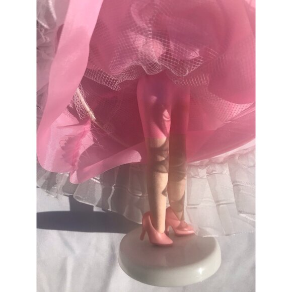 Vtg 70s MCM Bradley Big Eye Doll Southern Belle Hand Painted Nylon Face Pink 12” - Picture 8 of 16